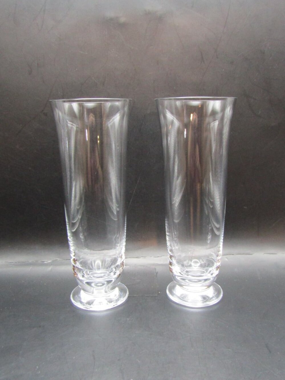 Set of Two Tiffany and Co. Stemless Champagne Flutes